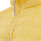 Chic Yellow Quilted Bomber Jacket
