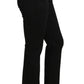 Elegant Black Cotton Dress Pants