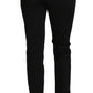 Elegant Black Cotton Dress Pants