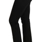 Elegant Black Cotton Dress Pants