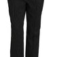 Elegant Black Pinstripe Dress Pants
