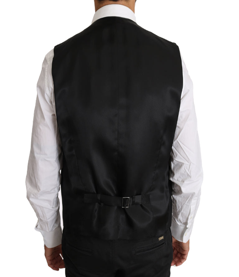 Elegant Slim Fit Formal Black Vest