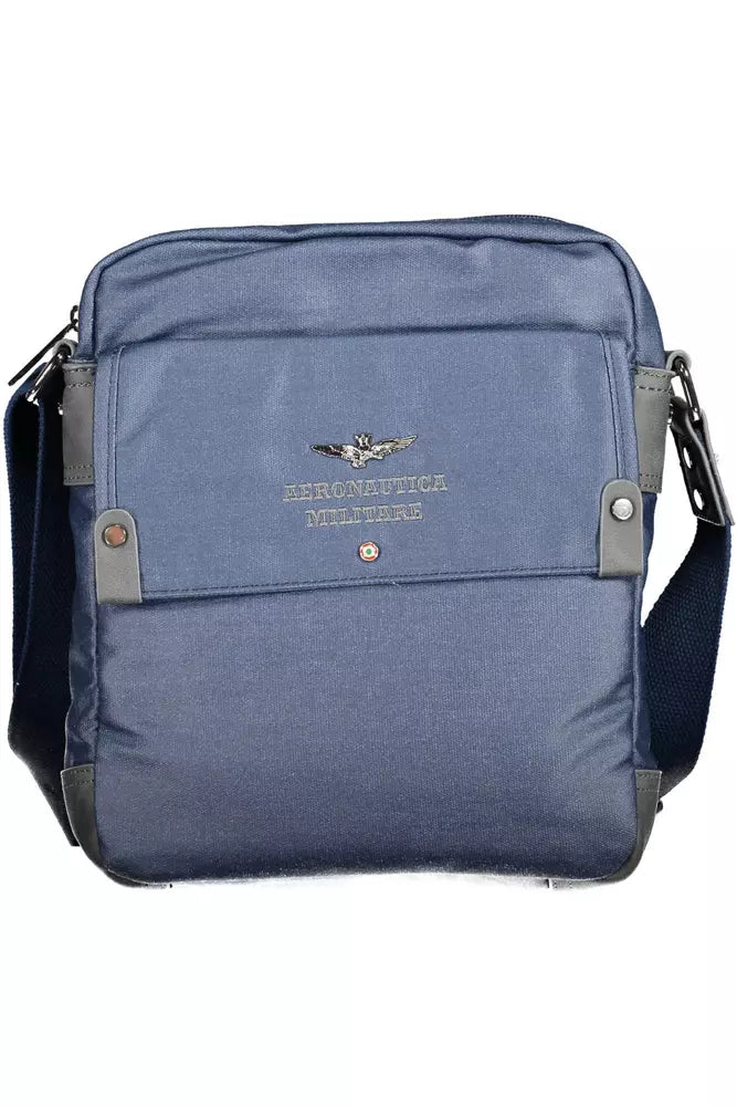 Chic Blue Shoulder Bag with Laptop Compartment