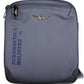 Sleek Blue Shoulder Bag with Contrasting Details