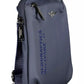 Sleek Blue Shoulder Bag with Contrasting Details