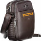 Elegant Brown Shoulder Bag with Contrasting Details