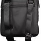 Sleek Black Polyester Shoulder Bag