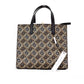 Mini Grind Signet Printed Leather Crossbody Tote Handbag Purse