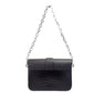 Carmen Medium Black Animal Print Embossed Leather Convertible Bag