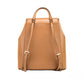 Phoebe Medium Vanilla Signature PVC Leather Flap Backpack Bookbag