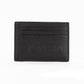 Chase Black Branded Embossed Logo Leather Money Clip Card Case Wallet