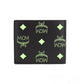 Small Black Summer Green Smooth Visetos Monogram Logo Leather Bifold Wallet