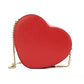 Love Shack Candied Cherry Mini Leather Chain Heart Crossbody Handbag