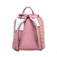Dempsey True Pink Signature Jacquard Canvas Logo Patch Backpack