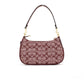 Teri Wine Signature Denim Chambray Canvas Shoulder Crossbody Bag