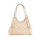 Arlo Large Buff Pebble Leather Zip Shoulder Bag Satchel Purse