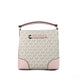 Mercer Small Powder Blush Multi PVC Bucket Crossbody Handbag Purse