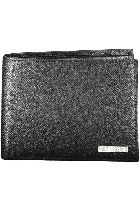 Sleek Black Leather RFID Blocking Men's Wallet