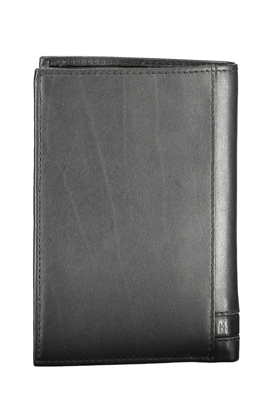 Sleek Dual-Compartment Leather Wallet