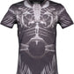 Elegant Round Neck Black Tee with Iconic Logo