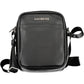 Sleek Black Shoulder Bag with Logo Detail