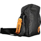 Sleek Black Polyester Shoulder Bag