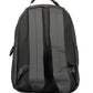 Sleek Black Urban Backpack with Contrasting Details