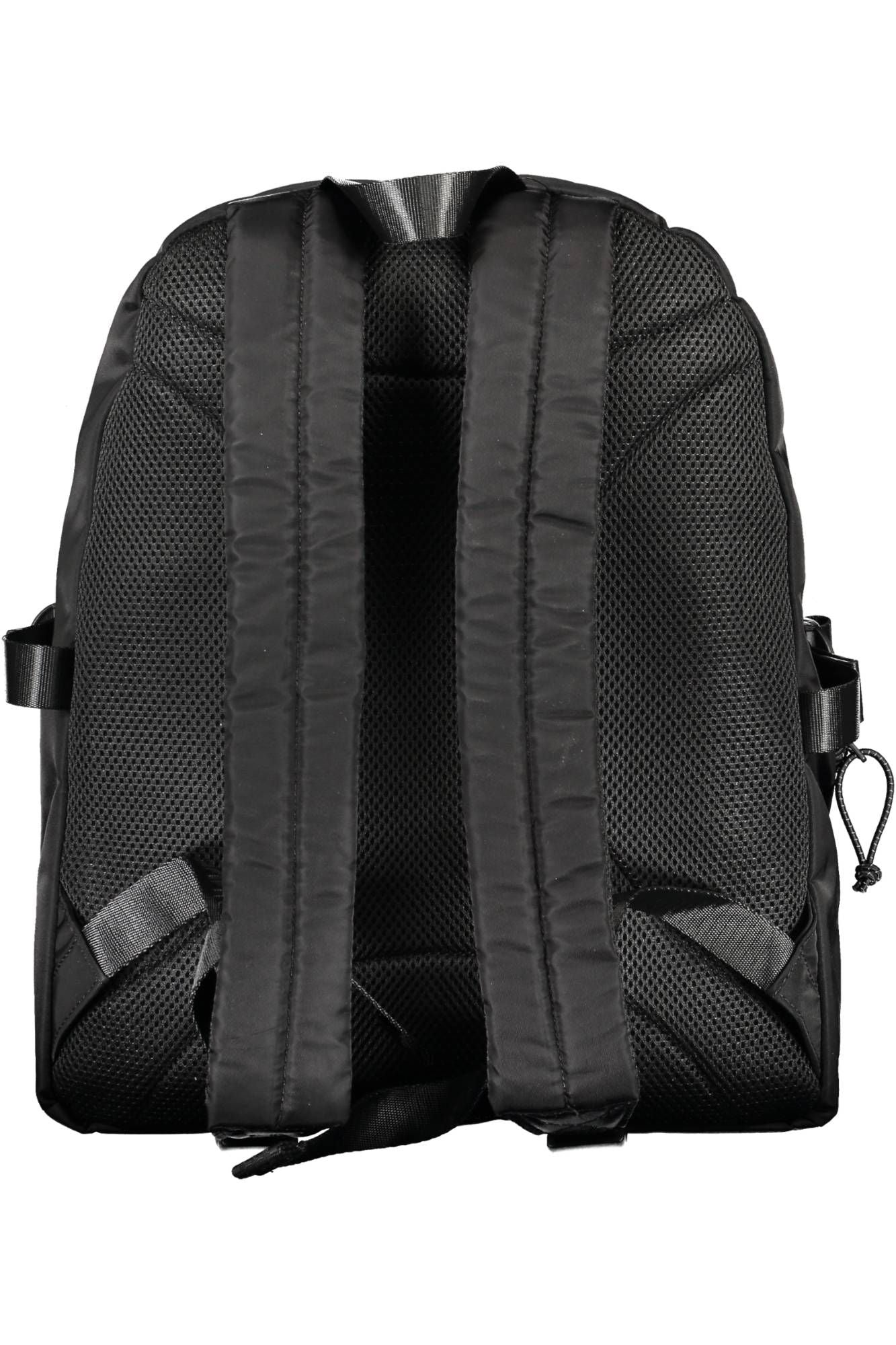 Sleek Nylon Backpack with Contrasting Accents