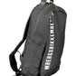 Sleek Black Urban Backpack with Contrasting Details