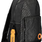 Sleek Black Nylon Backpack with Contrasting Details