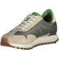 Beige Sports Sneakers with Contrasting Accents