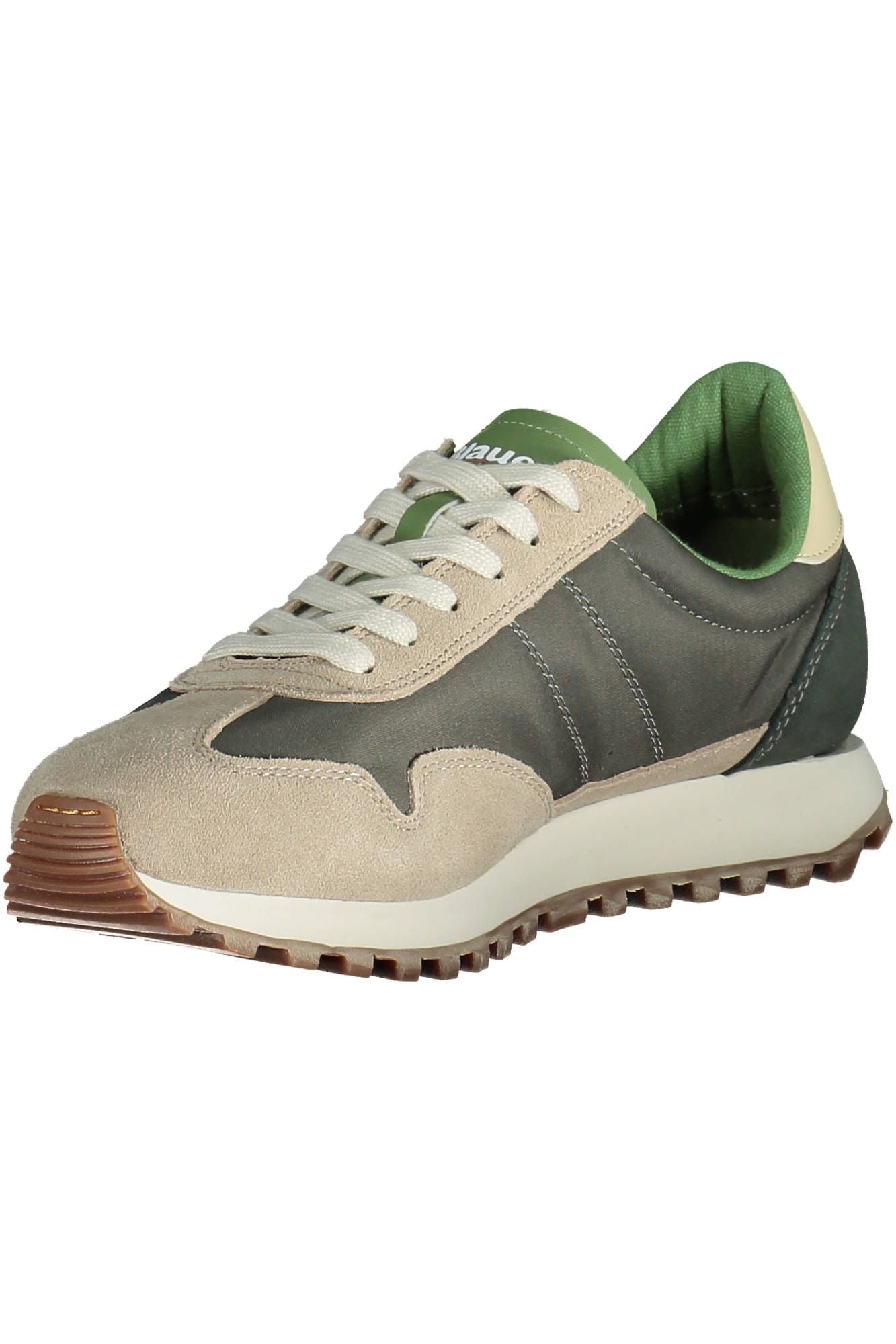 Beige Sports Sneakers with Contrasting Accents