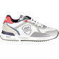 Elevated White Sports Sneakers with Contrasting Accents