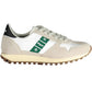 Sleek White Lace-Up Sneakers with Logo Detail