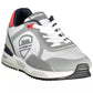 Elevated White Sports Sneakers with Contrasting Accents