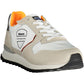 Sleek White Sneakers with Contrasting Accents