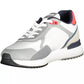 Elevated White Sports Sneakers with Contrasting Accents