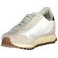Sleek White Lace-Up Sneakers with Logo Detail