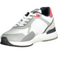 Sleek White Laced Sport Sneakers