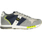 Blue Contrast Lace-up Sporty Sneakers