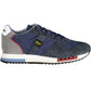 Sleek Blue Sports Sneakers with Contrast Detail