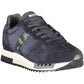 Blue Sports Sneaker With Contrasting Details