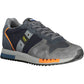 Elevated Blue Sports Sneakers with Contrasting Details