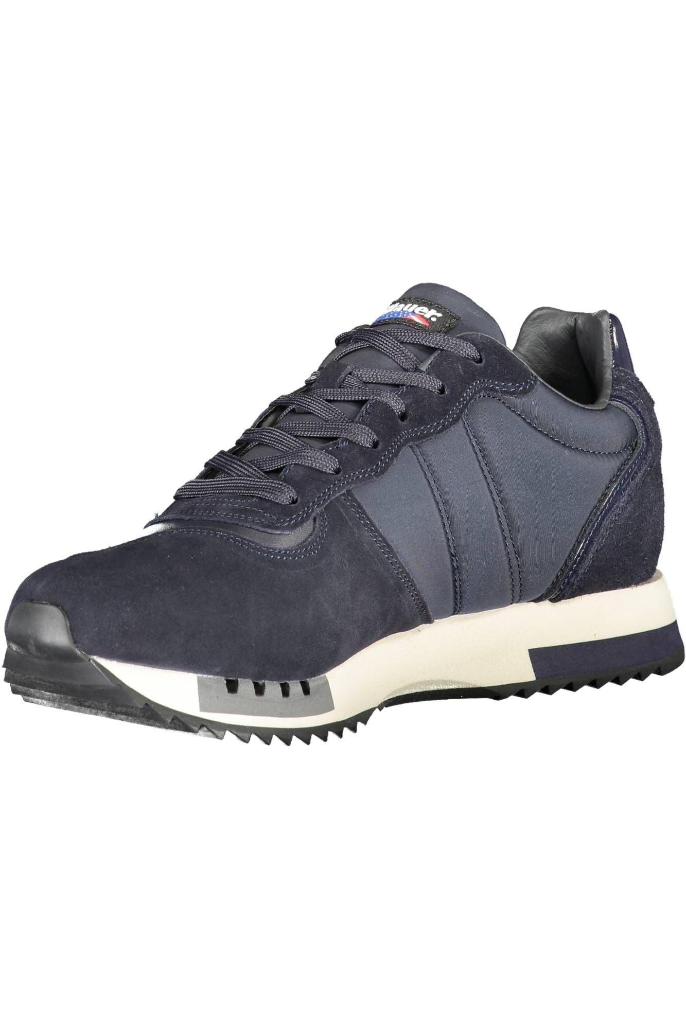 Blue Sports Sneaker With Contrasting Details