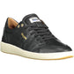 Sleek Black Sports Sneakers with Contrast Sole