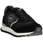 Sleek Black Sports Sneakers with Contrasting Details