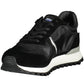 Sleek Black Sports Sneakers with Contrasting Details