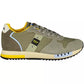 Emerald Elegance Sneaker with Contrast Detailing