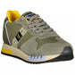 Emerald Elegance Sneaker with Contrast Detailing
