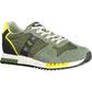 Emerald Contrasts Lace-Up Sports Sneaker